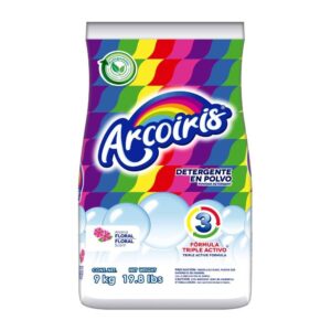 DETERGENTE EN POLVO ARCOIRIS BOLSA CON 9 KILOS