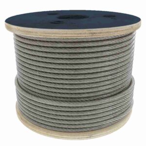 CABLE DE ACERO ALMA DE ACERO IWRC 19X7 3/4" ROLLO 500M