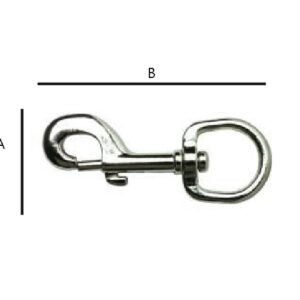 BANDOLA C/GANCHO NIQUELADO 1" (Precio X Pieza - Empaque C/1 pz)