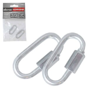ESLABON RAPIDO ACABADO ZINC 1/2"X80MM (Precio X Pieza - Empaque C/1 pz)