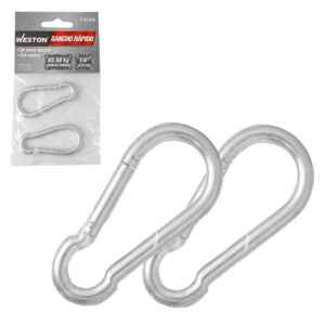 GANCHO RAPIDO ACERO C/SEGURO ZINC 12MMX140MM (PRECIO X PIEZA - EMPAQUE GRANEL)