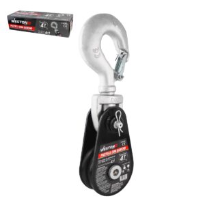 PASTECA GIRATORIA 4T-4.5" C/GANCHO P/CABLE D/ACERO 1/2" WESTON PLUS