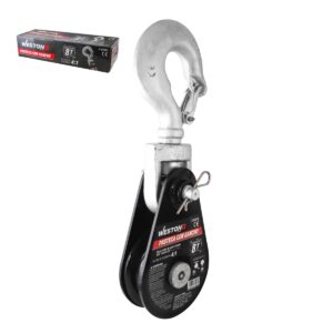 PASTECA GIRATORIA 8T-6" C/GANCHO P/CABLE D/ACERO 3/4" WESTON PLUS