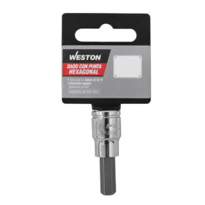 DADO CUADRO 1/4" CON PUNTA HEXAGONAL 1/4"