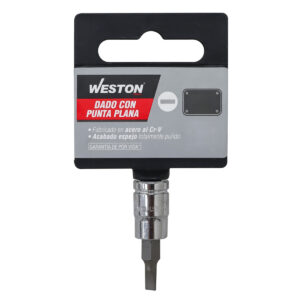 DADO CUADRO 1/4" CON PUNTA PLANA 5/32"