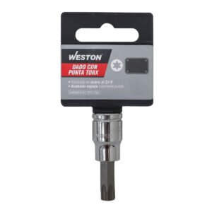 DADO CUADRO 3/8" CON PUNTA TORX, T20