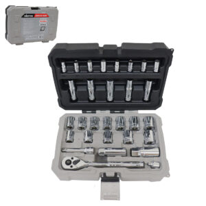 JGO. D/30 DADOS CUADRO 1/4" Y 3/8" FRACC. Y METRIC. P/MECANICO