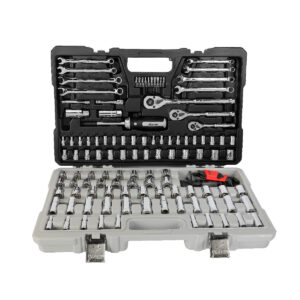 JGO. D/138 HERRAMIENTAS CUADRO 1/4", 3/8" Y 1/2" FRACC. Y METRIC. P/MECANICO