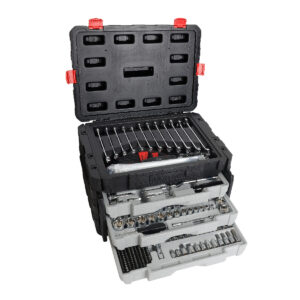 JGO. D/497 HERRAMIENTAS CUADRO 1/4", 3/8" Y 1/2" FRACC. Y METRIC. P/MECANICO