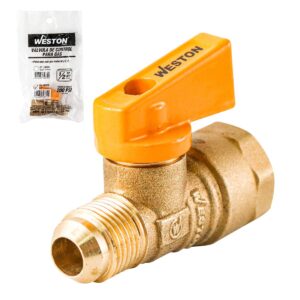 V?LVULA DE CONTROL PARA GAS 3/8" X 1/2" (CAJA C/20 PZAS - PRECIO X PIEZA)