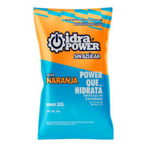 IDRAPOWER NARANJA SIN AZUCAR 200GR/ 20 LTS REND
