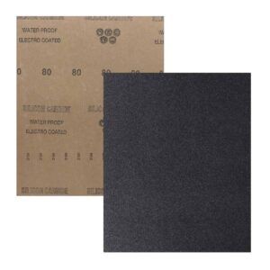 HOJA DE LIJA DE AGUA CARBURO SILICIO 9" x 11" G100 (Precio x pieza - Empaque c/100 pzas)