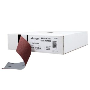 ROLLO DE LIJA P/PLOMERIA AO 2" X 50YD G100