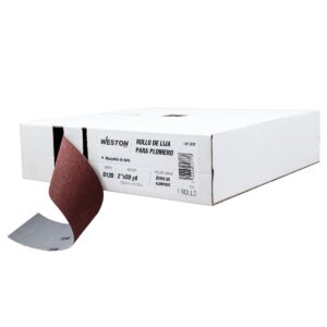 ROLLO DE LIJA P/PLOMERIA AO 2" X 50YD G120