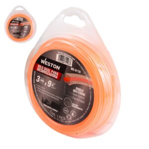 HILO DUAL P/DESBROZADORA EN BLISTER 3mm X 9m - NARANJA