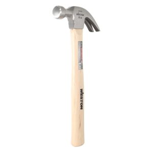 MARTILLO PULIDO U?A CURVA 16 OZ MANGO 13" DE MADERA HICKORY
