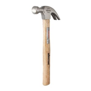 MARTILLO PULIDO U?A CURVA 16 OZ MANGO 13" DE MADERA DURA
