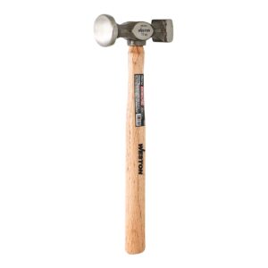 MARTILLO PULIDO HOJALATERO PUNTA DOBLE MANGO 13" DE MADERA DURA 11 OZ