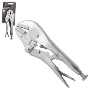 PINZA DE PRESION C/MORDAZA RECTA CRV 7'' (7R) (CAJA C/6 PZAS - PRECIO X PIEZA)