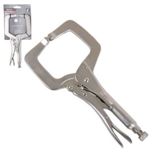 PINZA DE PRESION TIPO C C/MORDAZA FIJA 9'' (CAJA C/6 PZAS - PRECIO X PIEZA)