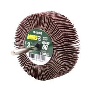 RUEDA FLAP MIMS C/VASTAGO (6MM) G60 3 X 1 (Precio x pieza - Empaque c/5 pzas)