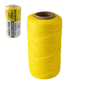 HILO PARA ALBA?IL DE POLIPROPILENO CAL. 18 AMARILLO CHICO 65M