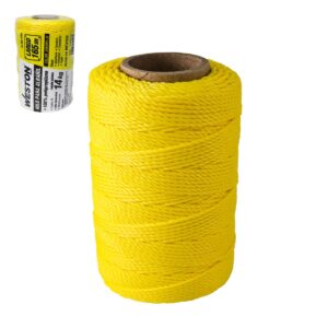 HILO PARA ALBA?IL DE POLIPROPILENO CAL. 18 AMARILLO GDE 165M